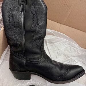Black Western Leather Boots